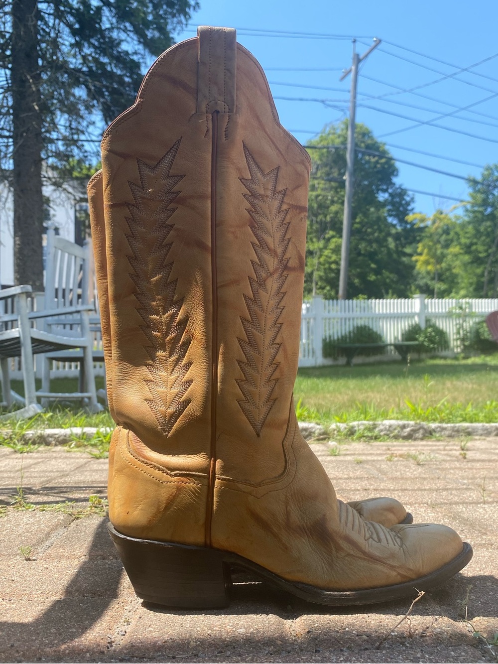 Classic Tan Panhandle Woman’s Western Cowboy Boots